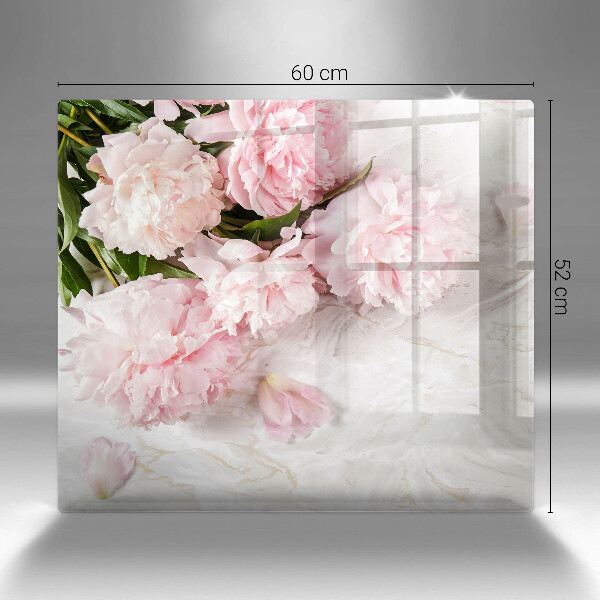 Tagliere in vetro temperato Delicati fiori di rose
