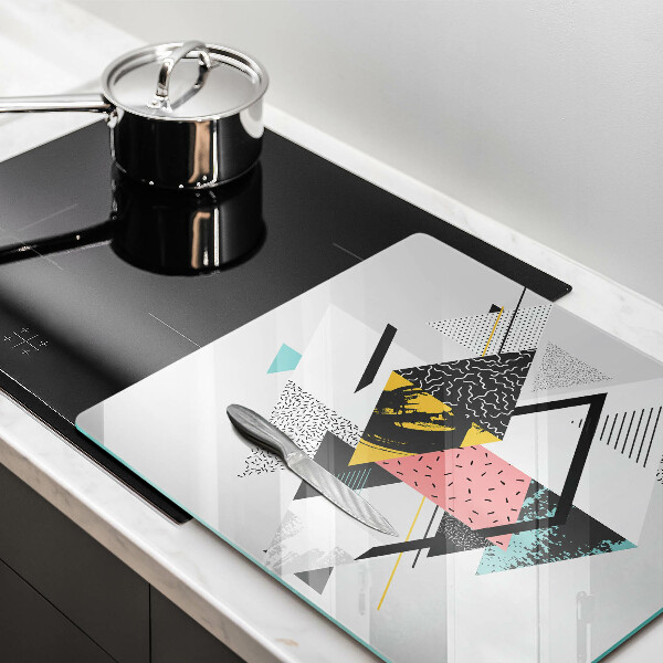 Tagliere in vetro temperato Triangoli astratti