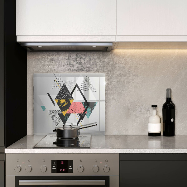 Tagliere in vetro temperato Triangoli astratti