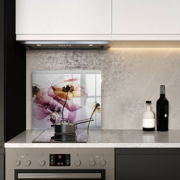 Tagliere in vetro Fiori delicati