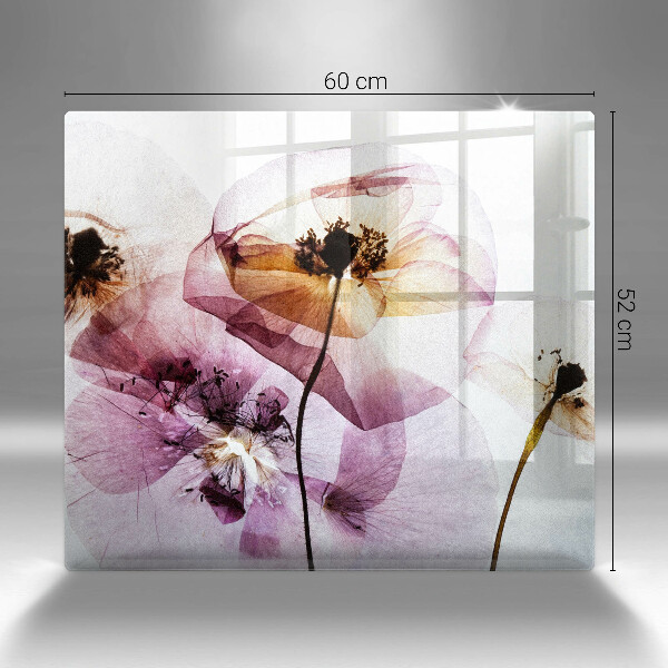 Tagliere in vetro Fiori delicati