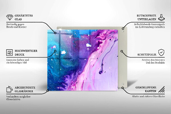 Tagliere in vetro Inchiostri di astrazione