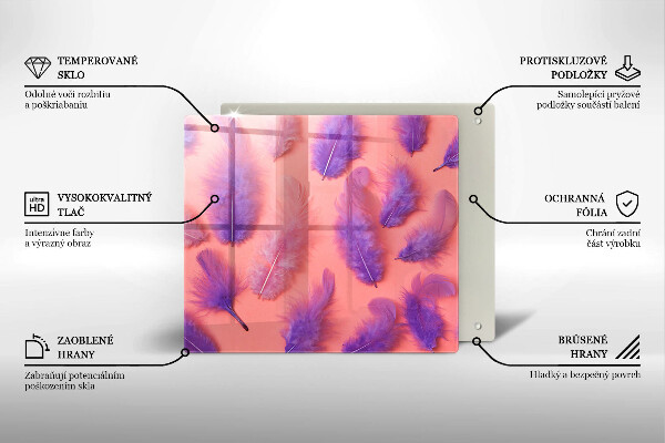 Tagliere in vetro Piume soffici