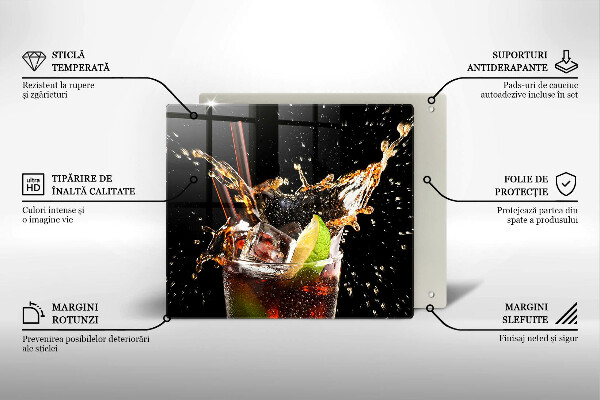 Tagliere in vetro temperato Bere con ghiaccio