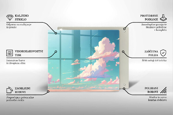 Tagliere in vetro Paradiso da favola