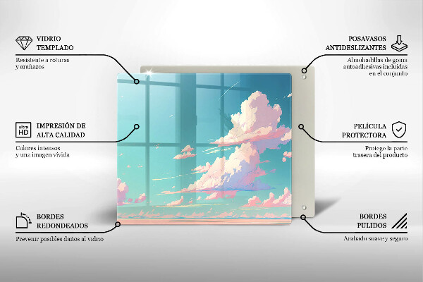 Tagliere in vetro Paradiso da favola