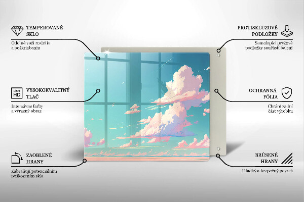 Tagliere in vetro Paradiso da favola