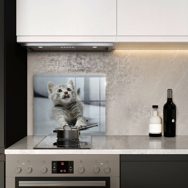 Tagliere in vetro temperato Piccolo gattino carino