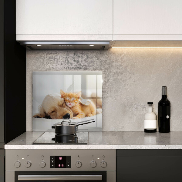 Tagliere in vetro temperato Animali cane e gatto