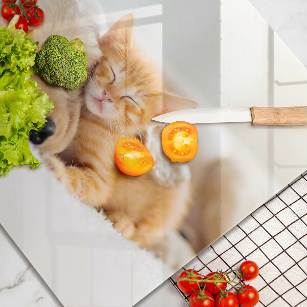 Tagliere in vetro temperato Animali cane e gatto
