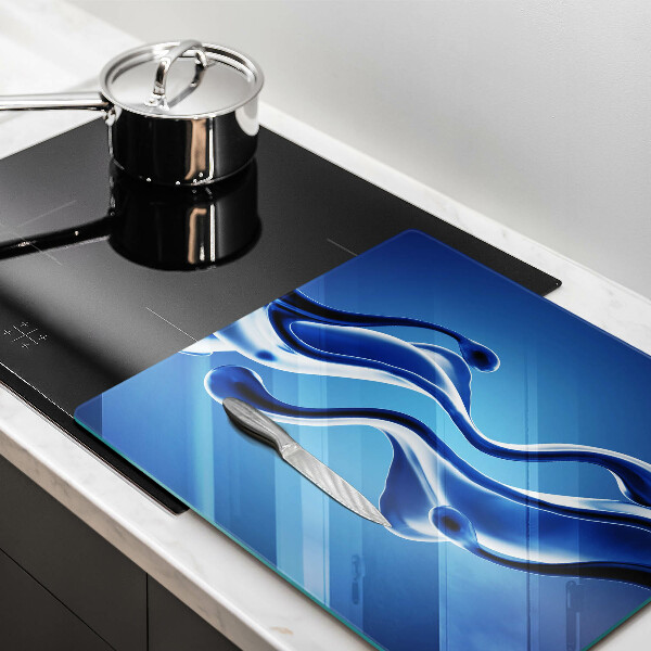 Tagliere in vetro Astrazione fluida