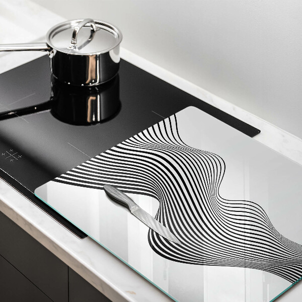 Tagliere in vetro Astrazione lineare