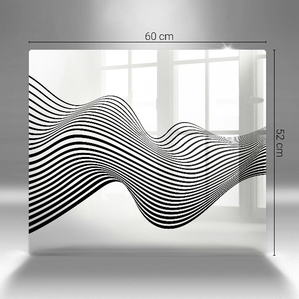 Tagliere in vetro Astrazione lineare