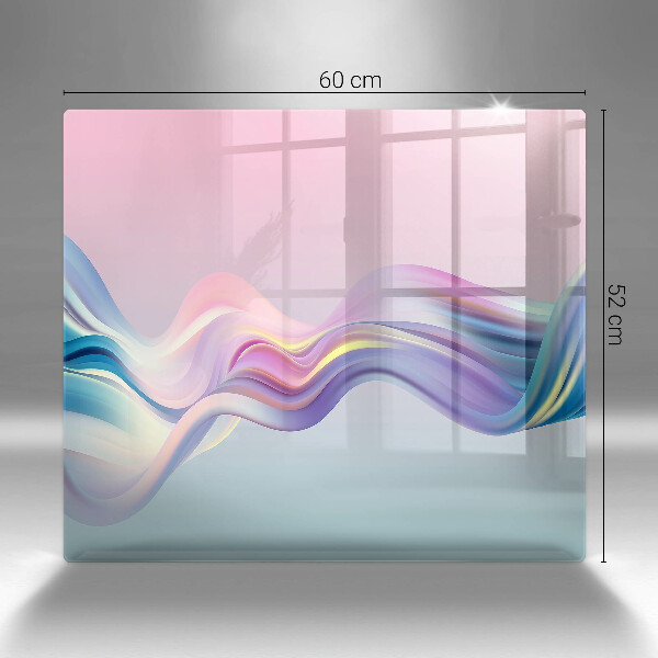 Tagliere in vetro Astrazione pastello
