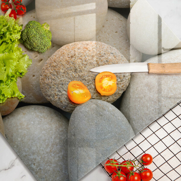 Tagliere in vetro temperato Modello di pietre ovali