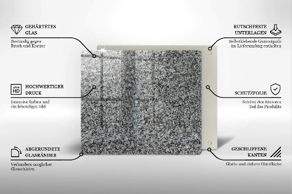 Tagliere in vetro temperato Trama di pietra