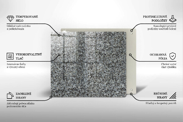Tagliere in vetro temperato Trama di pietra