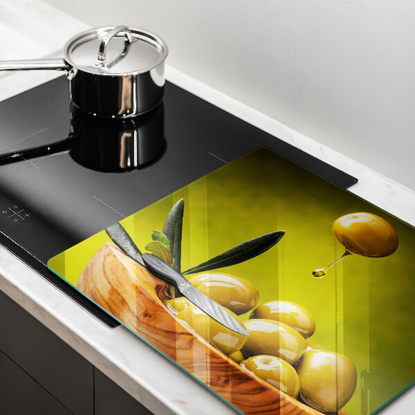 Tagliere in vetro temperato Olive gustose