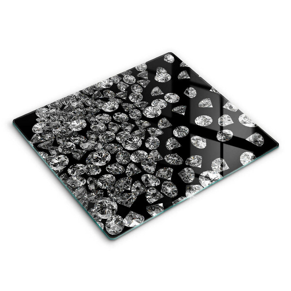 Tagliere in vetro temperato Diamanti diamanti
