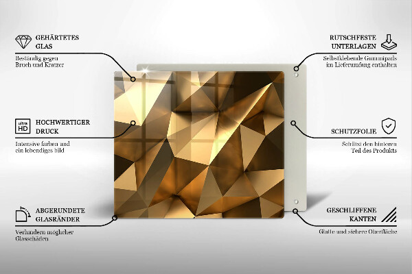 Tagliere in vetro temperato Sfondo di astrazione della struttura