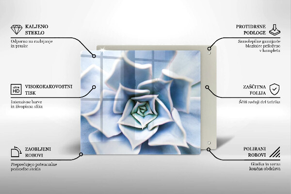 Tagliere in vetro temperato Pianta da fiore