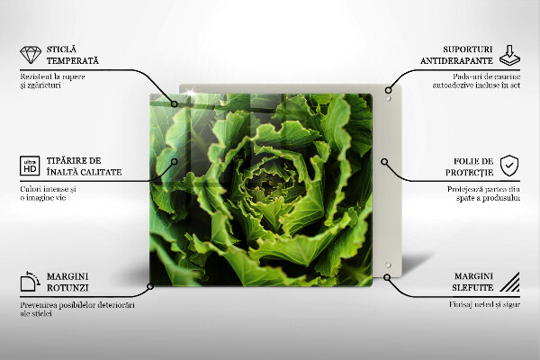Tagliere in vetro temperato Mangiare foglie di lattuga