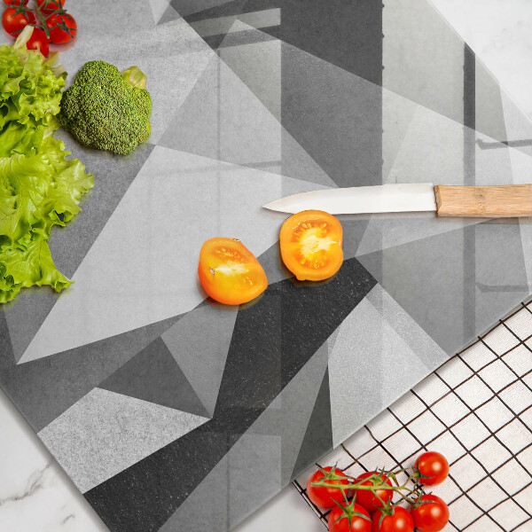 Tagliere in vetro temperato Astrazione tagliente concreta