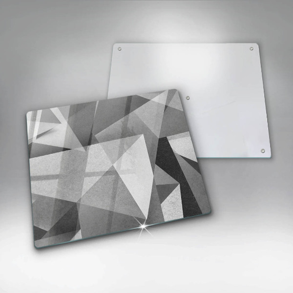 Tagliere in vetro temperato Astrazione tagliente concreta