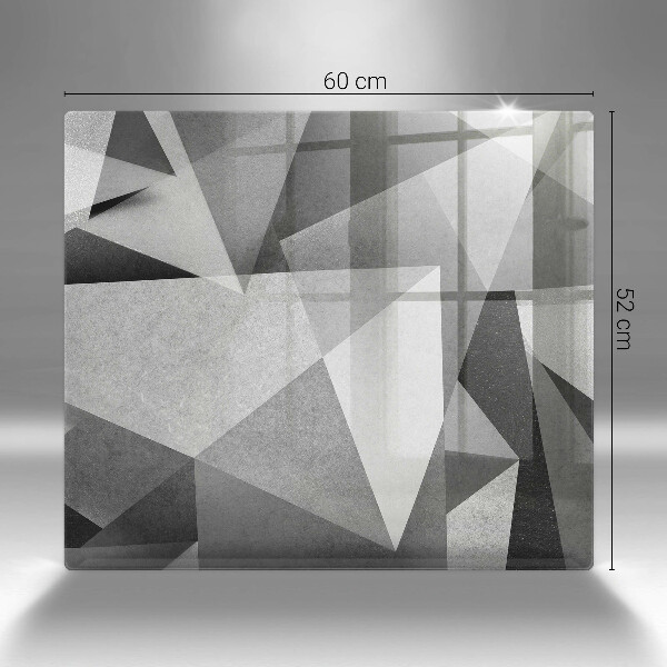 Tagliere in vetro temperato Astrazione tagliente concreta