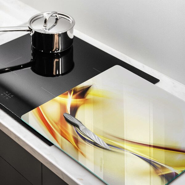 Tagliere in vetro temperato Linee astratte di luce