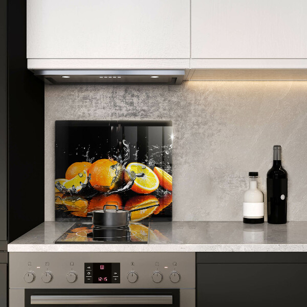 Tagliere in vetro temperato Succoso frutto arancione