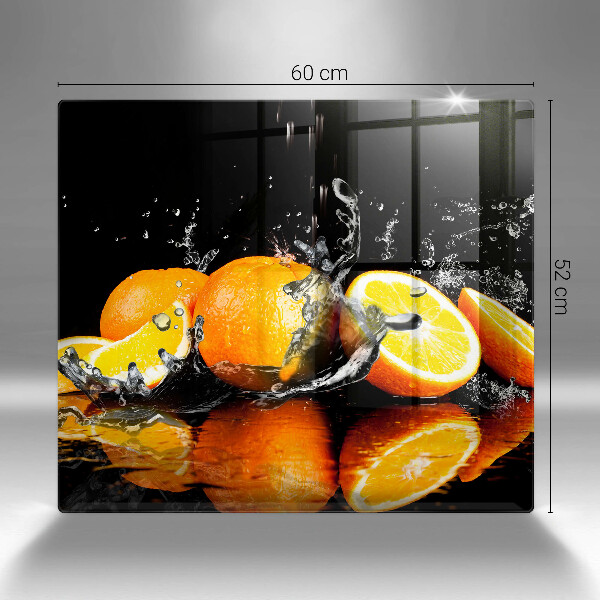 Tagliere in vetro temperato Succoso frutto arancione