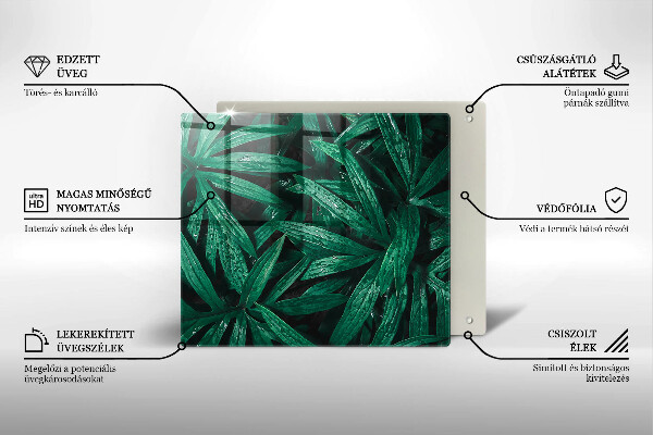 Tagliere in vetro Foglie di piante