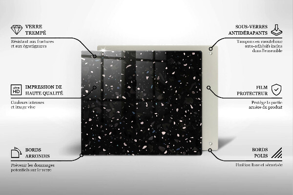 Tagliere in vetro Gres scuro