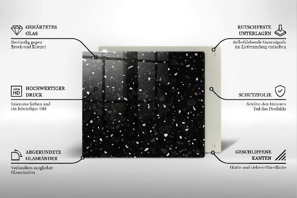 Tagliere in vetro Gres scuro