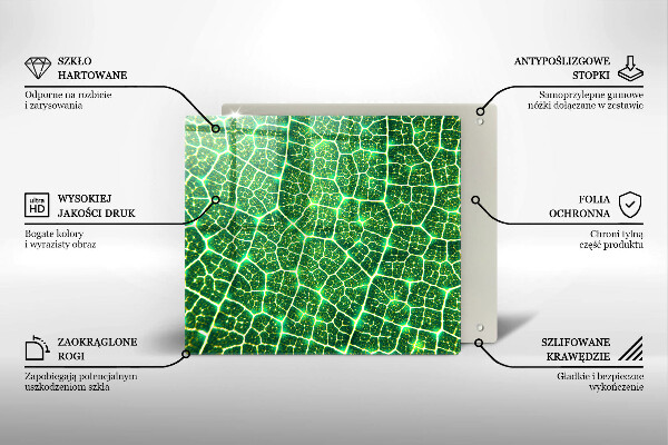 Tagliere in vetro Struttura delle foglie