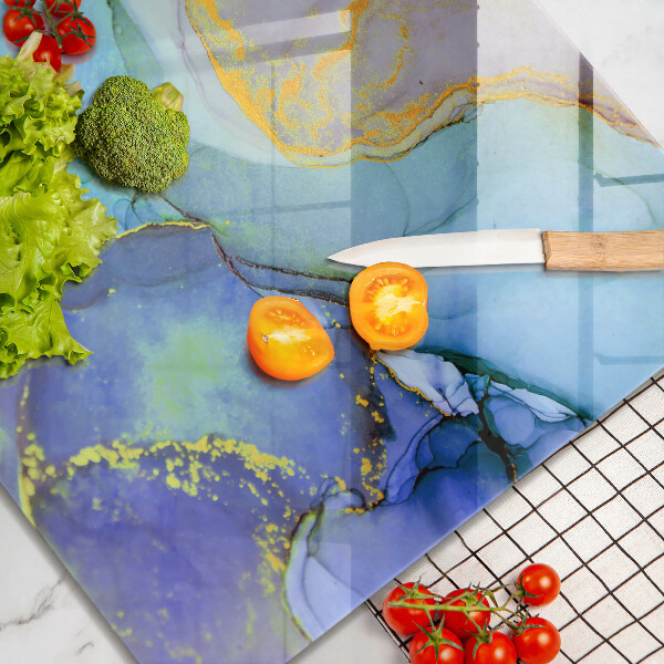 Tagliere in vetro Pietra d'oro incrinata