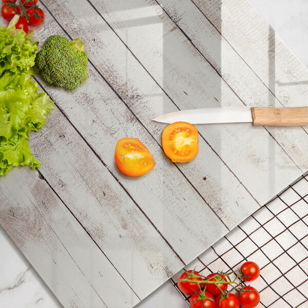 Tagliere in vetro temperato Vecchie tavole di legno