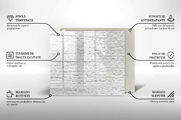 Tagliere in vetro temperato Muro di mattoni