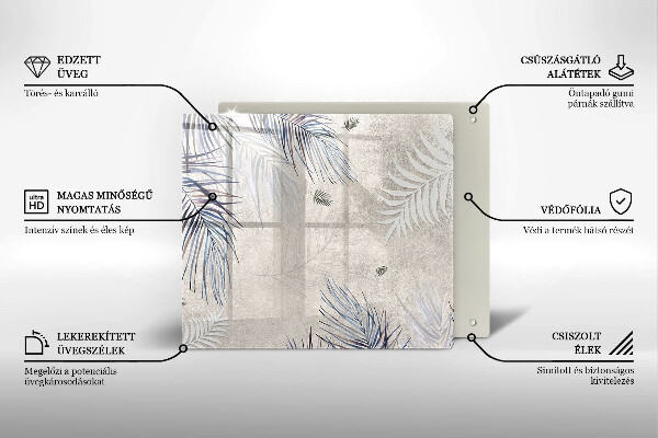 Tagliere in vetro Foglie sottili