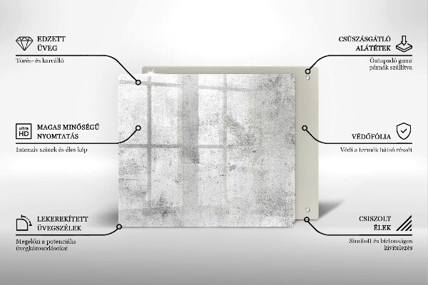 Tagliere in vetro Struttura concreta