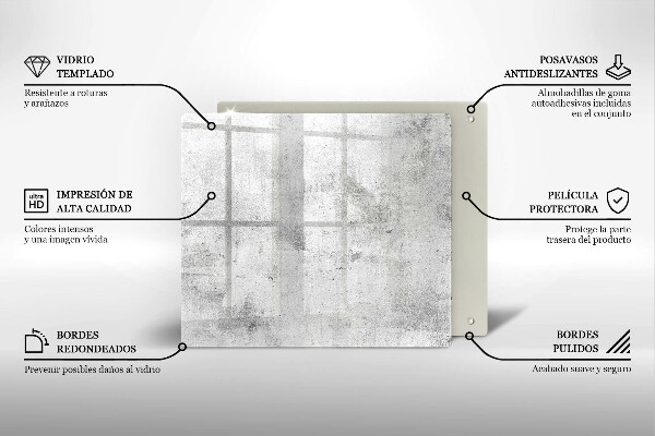 Tagliere in vetro Struttura concreta