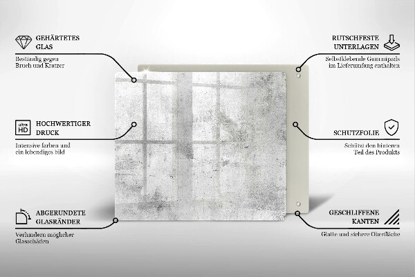 Tagliere in vetro Struttura concreta