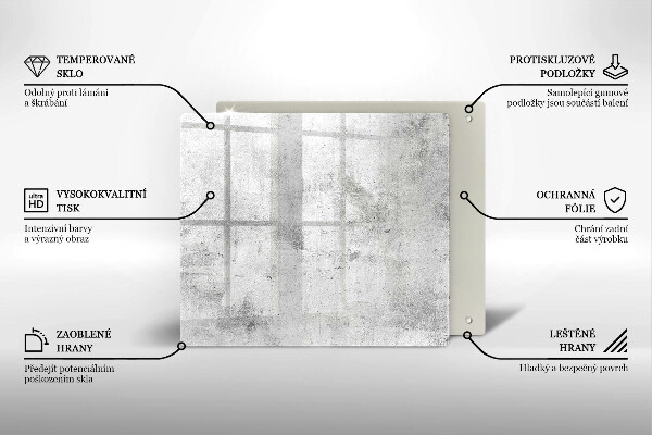 Tagliere in vetro Struttura concreta