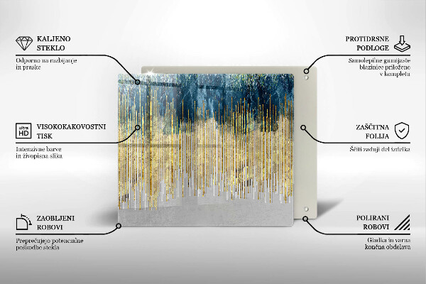 Tagliere in vetro Astrazione del designer