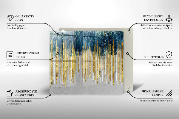 Tagliere in vetro Astrazione del designer