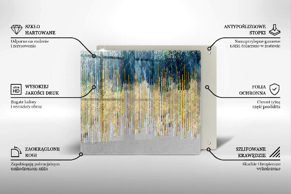 Tagliere in vetro Astrazione del designer