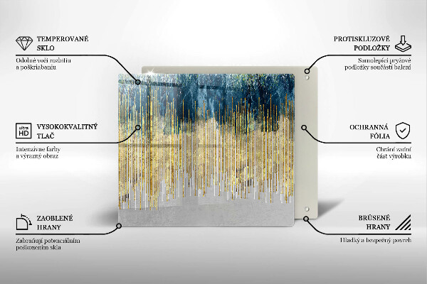 Tagliere in vetro Astrazione del designer