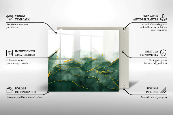 Tagliere in vetro Natura astratta