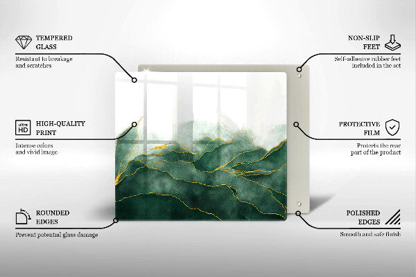 Tagliere in vetro Natura astratta